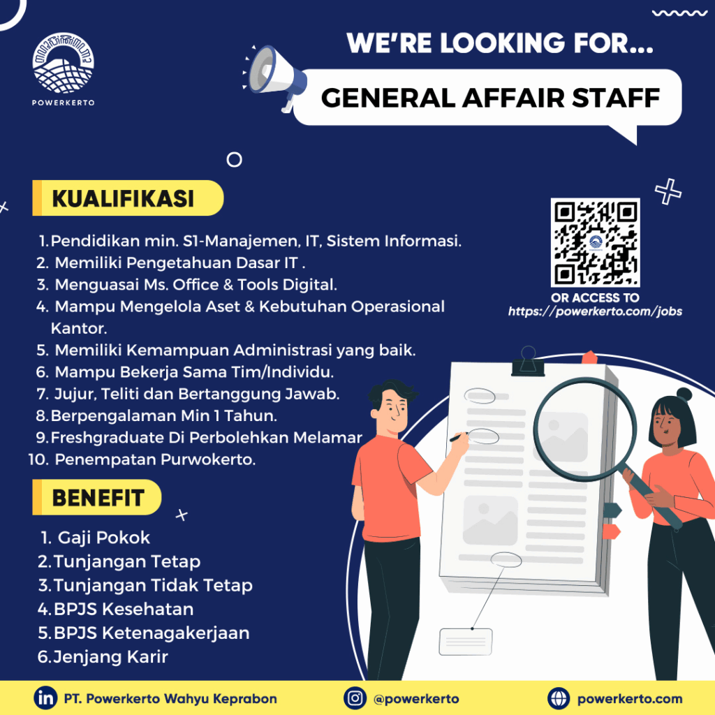 GENERAL AFFAIR STAFF 1 RECRUITMENT GA